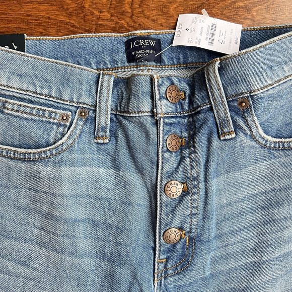 NWT J.Crew 9" Mid Rise Skinny Jeans Size 27 MSRP $98 - Picture 9 of 10